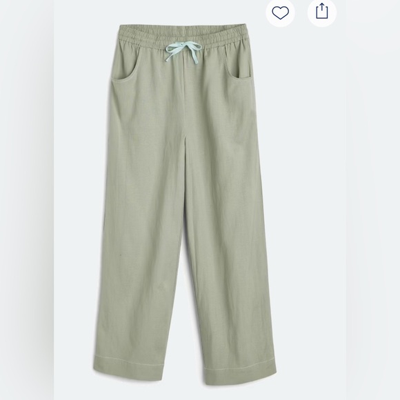 Tribal Gina Wide Leg Linen Pull On Pant - Picture 5 of 6